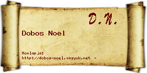 Dobos Noel névjegykártya